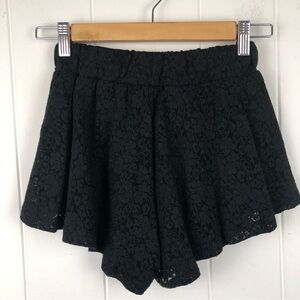 Brandy Melville Womens Black Lace Shorts O/S